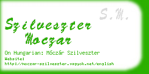 szilveszter moczar business card